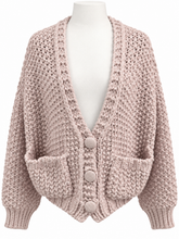 Load image into Gallery viewer, Isabella - Chunky Knit Cardigan - Blue