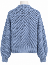 Load image into Gallery viewer, Isabella - Chunky Knit Cardigan - Blue