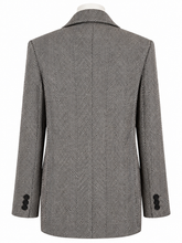 Load image into Gallery viewer, Tweed Blazer - Brown