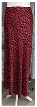 Load image into Gallery viewer, Print silk skirt - red
