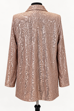 Load image into Gallery viewer, Sequin Blazer - Champagne