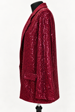 Load image into Gallery viewer, Sequin Blazer - Champagne