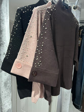 Load image into Gallery viewer, Elisia - Pearl & Sparkle Detail Knit - Black