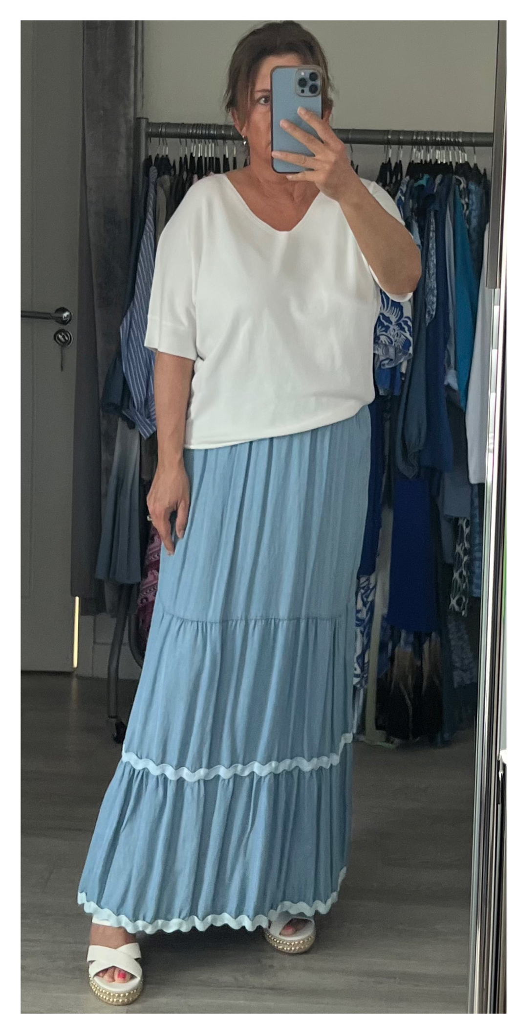 Deni Skirt - light denim style