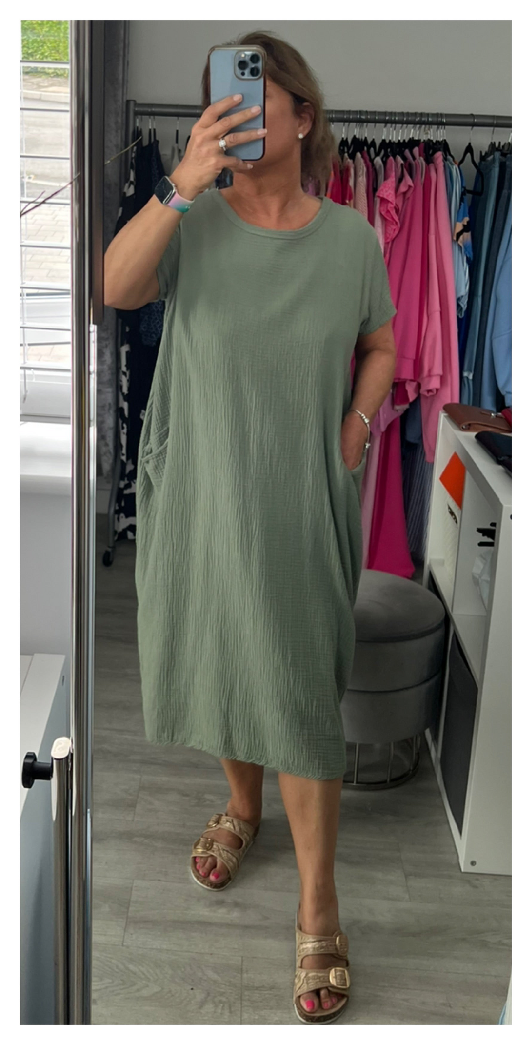 Alexa dress - khaki