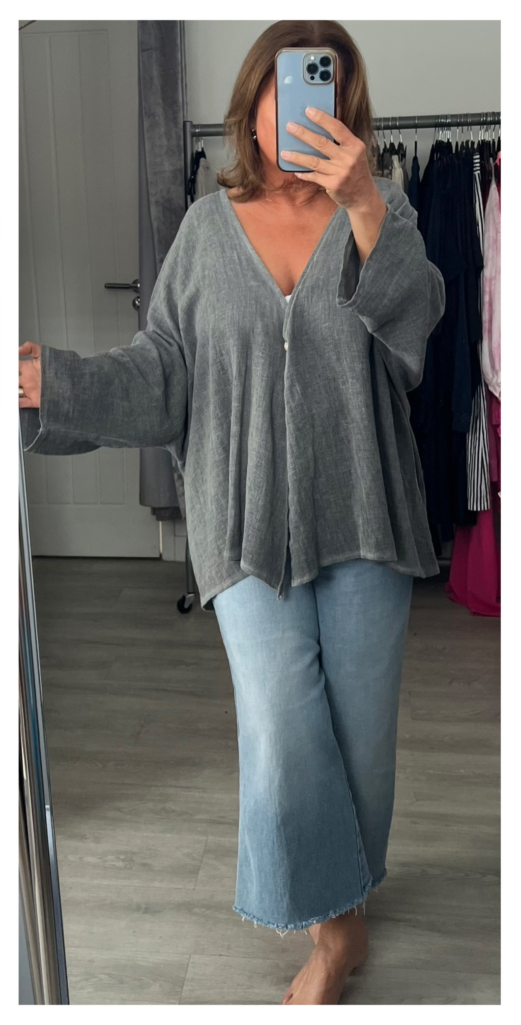 Teabag top/jacket - grey