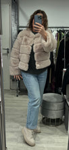 Load image into Gallery viewer, Faux fur jacket - beige
