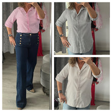 Load image into Gallery viewer, Stripe cotton shirt
