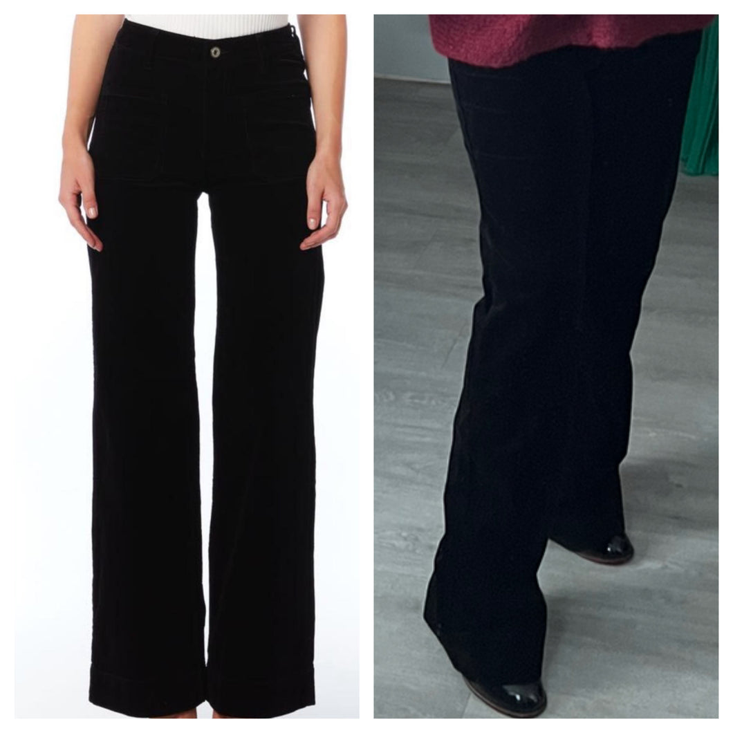Billi fine corduroy jeans - black