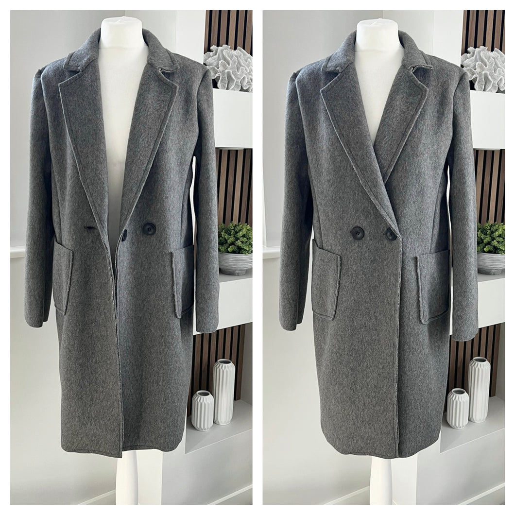 2 pocket coat - grey