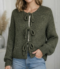 Load image into Gallery viewer, Tie cardie - royal blue
