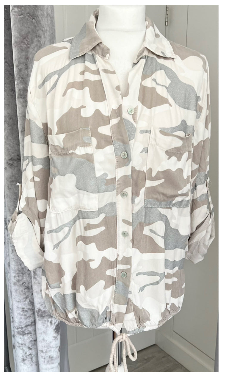 Camo shirt - stone