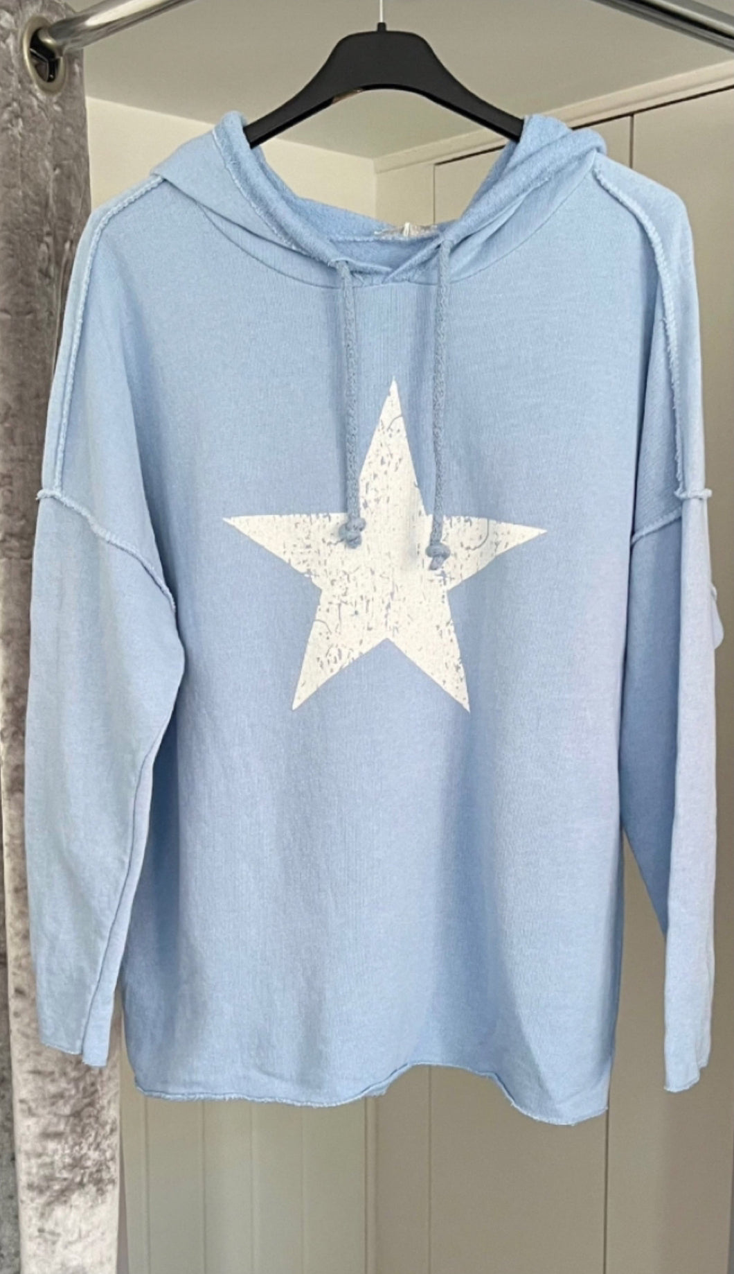 Star hoodie - blue