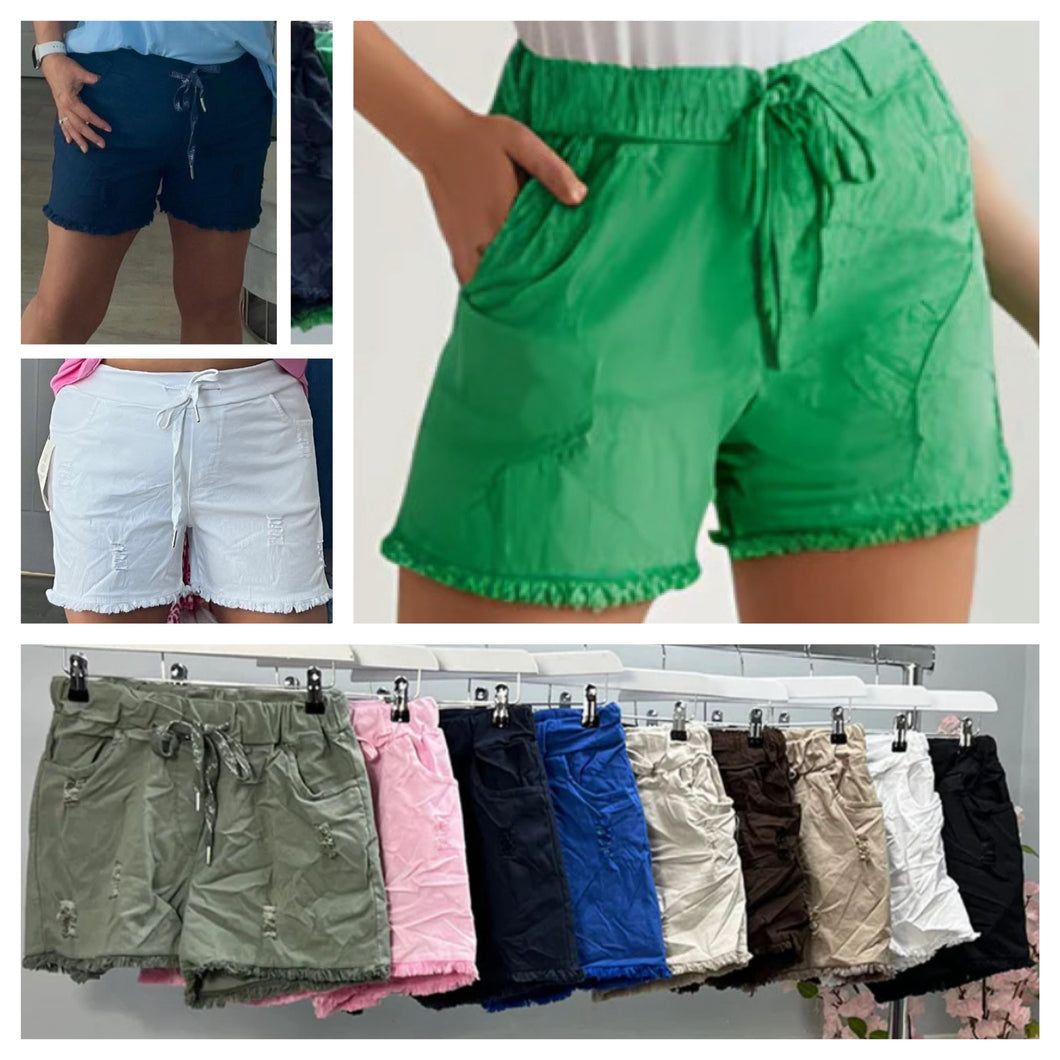 Frayed magic shorts