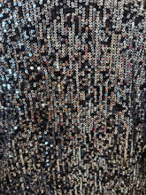 Load image into Gallery viewer, Alicia - Twist Front Sequin Top - Black
