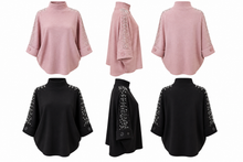Load image into Gallery viewer, Elisia - Pearl &amp; Sparkle Detail Knit - Black
