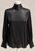 Load image into Gallery viewer, Jess - Tie Neck Blouse - Black
