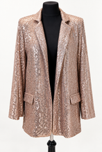 Load image into Gallery viewer, Sequin Blazer - Wine
