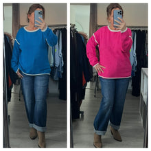 Load image into Gallery viewer, Contrast jumpers - blue
