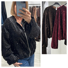Load image into Gallery viewer, Sparkle fur jacket
