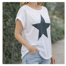 Load image into Gallery viewer, Star T - white
