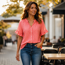 Load image into Gallery viewer, Frill sleeve blouse

