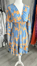 Load image into Gallery viewer, Carly dress - blue/orange
